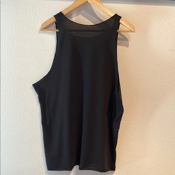 Thailand Elephant Print Logo Tank Top, Raw Edges, Black, Size XL - Picture 4 of 8